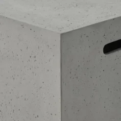 Aidan Outdoor Light Weight Concrete Square Tank Holder Side Table Light Gray - Christopher Knight Home -Christopher Knight Home GUEST 04623a89 5680 4a72 9335 29af2ecdc710