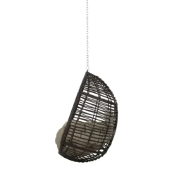 Morris Indoor/Outdoor Wicker Hanging Chair With 8' Chain - Christopher Knight Home -Christopher Knight Home GUEST 047fe45a f725 425a a256 b0d6388b10bc
