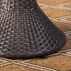 Franklin 16" Wicker Hourglass Side Table - Multibrown - Christopher Knight Home -Christopher Knight Home GUEST 04c98648 c5c4 4b2a b289 bb637fed0883 1