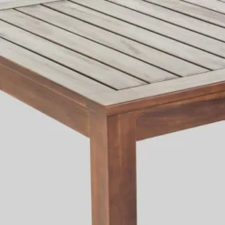 Geelong 7pc Acacia Wood & Wicker Patio Dining Set - Brown - Christopher Knight Home -Christopher Knight Home GUEST 04ee7584 4ba0 421a 97b7 2b1c058520a0