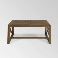 Andora 2pc Acacia Wood Loveseat Set - Brown/Dark Teal - Christopher Knight Home -Christopher Knight Home GUEST 063ef9ab 6100 4328 bffb 60efaa8acbba