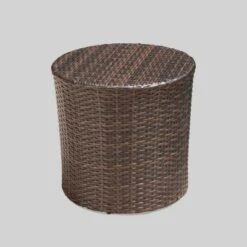 Littleton 3pc All-Weather Wicker Patio Stacking Chair Chat Set - Brown - Christopher Knight Home -Christopher Knight Home GUEST 06dbc981 55ee 4c28 9fc2 d7dc69333639