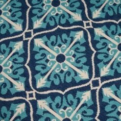 5'3" X 7' Morocco Trellis Outdoor Rug Ivory/Blue - Christopher Knight Home -Christopher Knight Home GUEST 070d8096 d5f8 4699 99bb 4c233c6f16bd