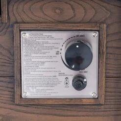 Ellington Outdoor Wood Patterned Square Gas Fire Pit - Brown - Christopher Knight Home -Christopher Knight Home GUEST 085797e3 fd19 4c67 ac6f 6cf6594e6bdc