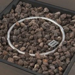 Venti 5pc Wicker Swivel Club Chairs And Fire Pit - Dark Brown/Beige - Christopher Knight Home -Christopher Knight Home GUEST 08b1b88b 2618 486a b140 30af8307f9ed