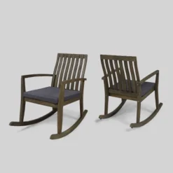 2pk Colmena Acacia Wood Patio Rustic Rocking Chair - Christopher Knight Home -Christopher Knight Home GUEST 0a6fbf18 adff 4ff7 8c65 77795d3730d6