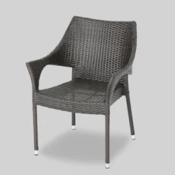 Grayson 7pc Aluminum And Wicker Dining Set - Brown - Christopher Knight Home -Christopher Knight Home GUEST 0b2fd8e9 9c07 4909 a09d 426fd739827a