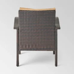 Kahala 5pc Wicker Chat Set With Fire Table - Christopher Knight Home -Christopher Knight Home GUEST 0cd8f49a 59b3 4bfc 8b40 ec11ba75bf8d