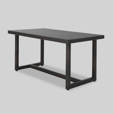 Santa Rosa Rectangle Wicker Dining Table - Christopher Knight Home 5 Santa Rosa Rectangle Wicker Dining Table - Christopher Knight Home - Image 5