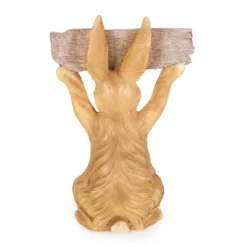 23.75" Concrete Corneu Outdoor Rabbit Garden Statue - White And Brown - Christopher Knight Home -Christopher Knight Home GUEST 0dbb20d9 71a5 495a 987f e5ba70d4a838