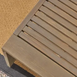 Grenada 2pc Acacia Wood Patio Chat Set - Gray/Dark Gray - Christopher Knight Home -Christopher Knight Home GUEST 0eb70a54 aa76 41c7 857a feb1498b0e07