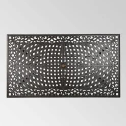 Phoenix Rectangle Cast Aluminum Table - Hammered Bronze - Christopher Knight Home -Christopher Knight Home GUEST 117bfe28 aefa 462d ae52 3f098262133e