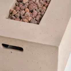 Kalo 5pc Wicker Chat Set With Fire Table - Brown/Tan/Light Gray - Christopher Knight Home -Christopher Knight Home GUEST 1225dedc a169 4c8d 9547 667b9cf31749