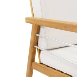 4pk Verdugo Outdoor Acacia Wood 4 Seater Chat Set With Cushions Beige/Teak - Christopher Knight Home -Christopher Knight Home GUEST 140dd1a6 284f 4de2 aee7 c6d296655ca5