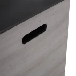 Langton Outdoor Light Weight Concrete & Ceramic Square Tank Holder Side Table Dark Gray/Black - Christopher Knight Home -Christopher Knight Home GUEST 1840856c 8a1d 42ae 8420 5f9a0e55ba94