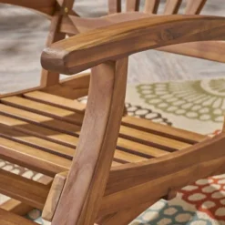 Sunview 2pk Acacia Wood Recliner Rocking Chairs - Teak - Christopher Knight Home -Christopher Knight Home GUEST 195ec82a b3b3 4857 9651 7f172918b5fb