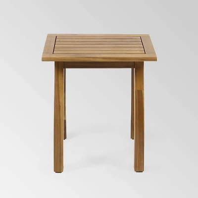 Yadira 3pc Acacia Wood Chat Set - Teak/Dark Teal - Christopher Knight Home 5 Yadira 3pc Acacia Wood Chat Set - Teak/Dark Teal - Christopher Knight Home - Image 5