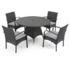 Theodore 5pc Wicker Patio Dining Set - Christopher Knight Home