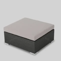 Santa Rosa 9pc Wicker Patio Sectional Sofa Set - Gray/Silver - Christopher Knight Home 15 Santa Rosa 9pc Wicker Patio Sectional Sofa Set - Gray/Silver - Christopher Knight Home -Christopher Knight Home GUEST 1abc9c5e bd23 4159 abb9 1c79f05e696f