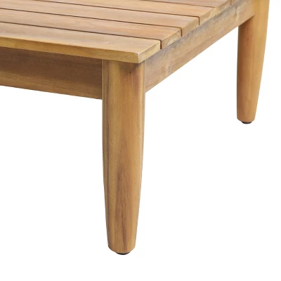 Magnolia Patio Acacia Wood Coffee Table - Teak - Christopher Knight Home 2 Magnolia Patio Acacia Wood Coffee Table - Teak - Christopher Knight Home - Image 2