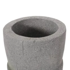Christopher Knight Home 10" Wide Poulan Concrete Outdoor Novelty Polynesian Planter Stone Gray -Christopher Knight Home GUEST 1c73676e 589f 4f1a bb16 4d0893c31975