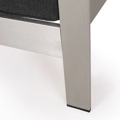 Aviara 4pk Aluminum Club Chairs - Silver/Gray - Christopher Knight Home 10 Aviara 4pk Aluminum Club Chairs - Silver/Gray - Christopher Knight Home - Image 10