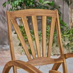 Sunview 3pc Acacia Wood Recliner Rocking Chair Set - Teak - Christopher Knight Home -Christopher Knight Home GUEST 1dc40735 fd3d 4742 960b 369ce527fa14
