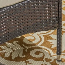 Nadia 7pc Wood & Wicker Expandable Patio Dining Set - Natural/Brown/Beige - Christopher Knight Home -Christopher Knight Home GUEST 209dca2e c19c 401b 9597 f24bdc6c5b2b