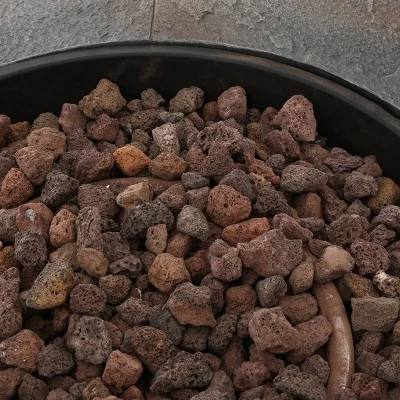 Blaeberry Outdoor Circular Fire Pit Natural Stone - Christopher Knight Home 3 Blaeberry Outdoor Circular Fire Pit Natural Stone - Christopher Knight Home - Image 3