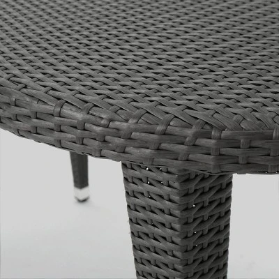 Vincent 7pc Wicker Patio Dining Set - Christopher Knight Home 4 Vincent 7pc Wicker Patio Dining Set - Christopher Knight Home - Image 4