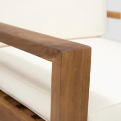 Santa Ana 2pk Acacia Wood Club Chairs Teak/Cream - Christopher Knight Home -Christopher Knight Home GUEST 22cd2eea 9009 469a ad6f 22be49dfa88a