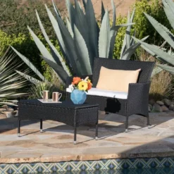 Malta 2pc Outdoor Seating Set - Christopher Knight Home -Christopher Knight Home GUEST 22e9cd77 e832 49e7 85e4 2b1d75fce165