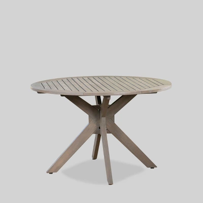 Avoca 5pc Acacia Wood And Wicker Dining Set - Gray - Christopher Knight Home 3 Avoca 5pc Acacia Wood And Wicker Dining Set - Gray - Christopher Knight Home - Image 3