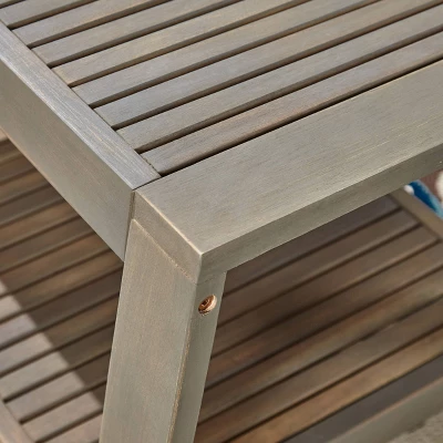 4pc Grenada Acacia Patio Chat Set Gray - Christopher Knight Home 5 4pc Grenada Acacia Patio Chat Set Gray - Christopher Knight Home - Image 5