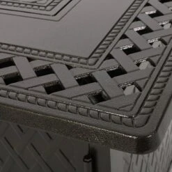 Amherst Square 32.25" Aluminum Gas Fire Pit - Hammered Bronze - Christopher Knight Home -Christopher Knight Home GUEST 269cdea5 410b 489e 8de6 e8777228734f