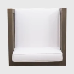 Oana Acacia Wood Club Chair - Gray/White - Christopher Knight Home -Christopher Knight Home GUEST 28a2aac3 1a65 47c7 9232 c74169453561