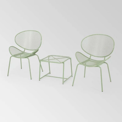 Elloree 3pc Iron Modern Chat Set - Christopher Knight Home 7 Elloree 3pc Iron Modern Chat Set - Christopher Knight Home - Image 7