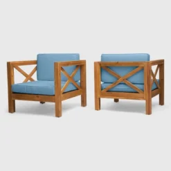 Brava 2pk Acacia Wood Club Chairs - Christopher Knight Home -Christopher Knight Home GUEST 2c01e580 cd9f 4b1b aaf9 efd6312cf719