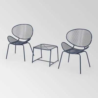 Elloree 3pc Iron Modern Chat Set - Christopher Knight Home 8 Elloree 3pc Iron Modern Chat Set - Christopher Knight Home - Image 8