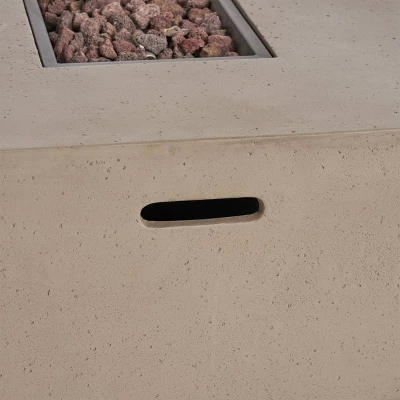 Perla 5pc Acacia Wood Sofa With Rectangular Fire Table - Teak/Cream/Light Gray - Christopher Knight Home 6 Perla 5pc Acacia Wood Sofa With Rectangular Fire Table - Teak/Cream/Light Gray - Christopher Knight Home - Image 6