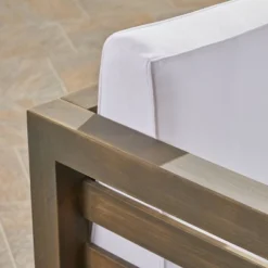 Oana Acacia Wood Club Chair - Gray/White - Christopher Knight Home -Christopher Knight Home GUEST 2d755184 19bf 4ca2 934d 10348501e4aa