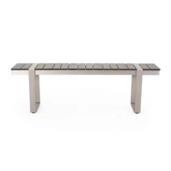 Quay 6pc Outdoor Aluminum Dining Set - Gray/Dark Gray/Silver - Christopher Knight Home 7 Quay 6pc Outdoor Aluminum Dining Set - Gray/Dark Gray/Silver - Christopher Knight Home -Christopher Knight Home GUEST 2e9ac84c 2e8b 4c71 806d 702fc517befc