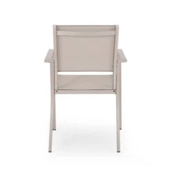 Otero 6pc Outdoor Aluminum Dining Set - Natural/Gray/Silver - Christopher Knight Home -Christopher Knight Home GUEST 2f7d9acf fb44 4cba a414 ce9f389739c2