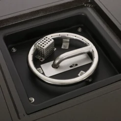 Amherst Square 32.25" Aluminum Gas Fire Pit - Hammered Bronze - Christopher Knight Home -Christopher Knight Home GUEST 30375e2e 4a9a 4ec7 9fcd 377842b6d938