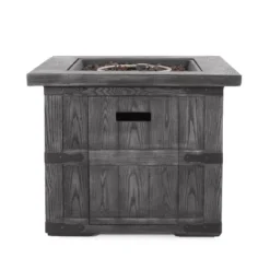 Finethy Outdoor 40000 BTU Light Weight Concrete Square Fire Pit Wood Gray - Christopher Knight Home -Christopher Knight Home GUEST 306119ce 930c 42a9 bb6b 9e3996a2afe9