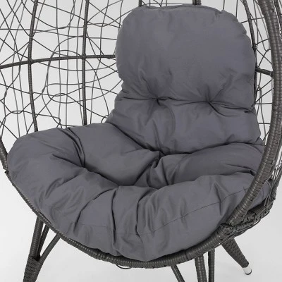 Gianni Wicker Teardrop Chair - Christopher Knight Home 2 Gianni Wicker Teardrop Chair - Christopher Knight Home - Image 2