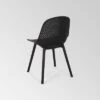 Posey 2pk Resin Modern Dining Chairs - Black - Christopher Knight Home