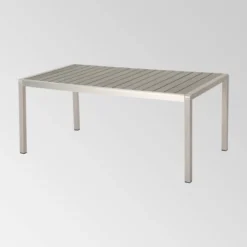 Cape Coral 7pc Aluminum Modern Dining Set Silver/Gray - Christopher Knight Home -Christopher Knight Home GUEST 356a363f 2722 4198 af6d 10d798f131f5