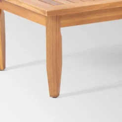 Aston 4pc Acacia Wood Mid-Century Modern Chat Set - Teak/Cream - Christopher Knight Home -Christopher Knight Home GUEST 35fedd00 2342 4923 8d82 a5f203c7110c