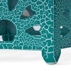 Eliana 12" Sunburst Outdoor Patio Iron Side Table - Crackle Teal - Christopher Knight Home -Christopher Knight Home GUEST 374a7684 507e 406b a3d9 d0bed8412ab9